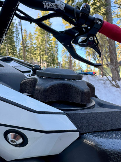 Snowmobile beverage holder